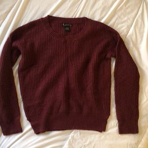 Burgundy sweater